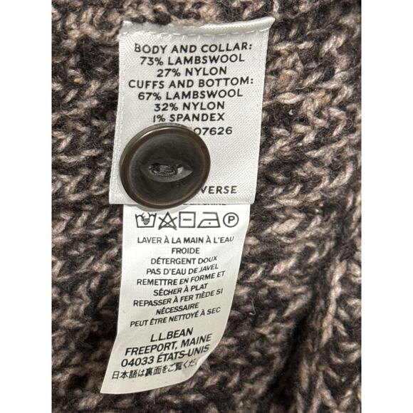 L.L. Bean Signature Lambswool Blend Shawl Collar Neckline Sweater, Large, Mens - Picture 4 of 5